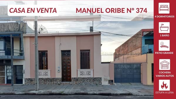 Venta \ MANUEL ORIBE N° 374